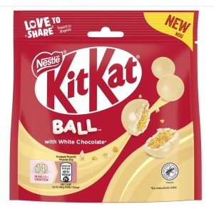 Nestle KIT KAT Хрупкави зърнени топчета с бял шоколад 0.140 кг